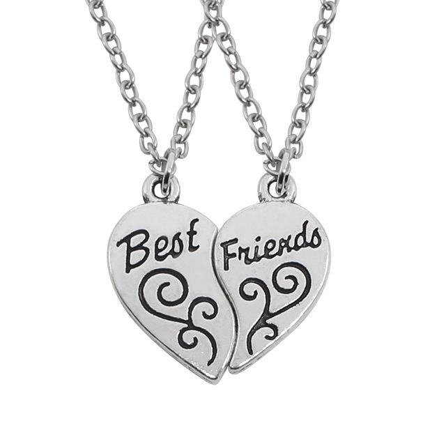 2 Pcs/ Set Best Friends Honey Love Couple Necklace