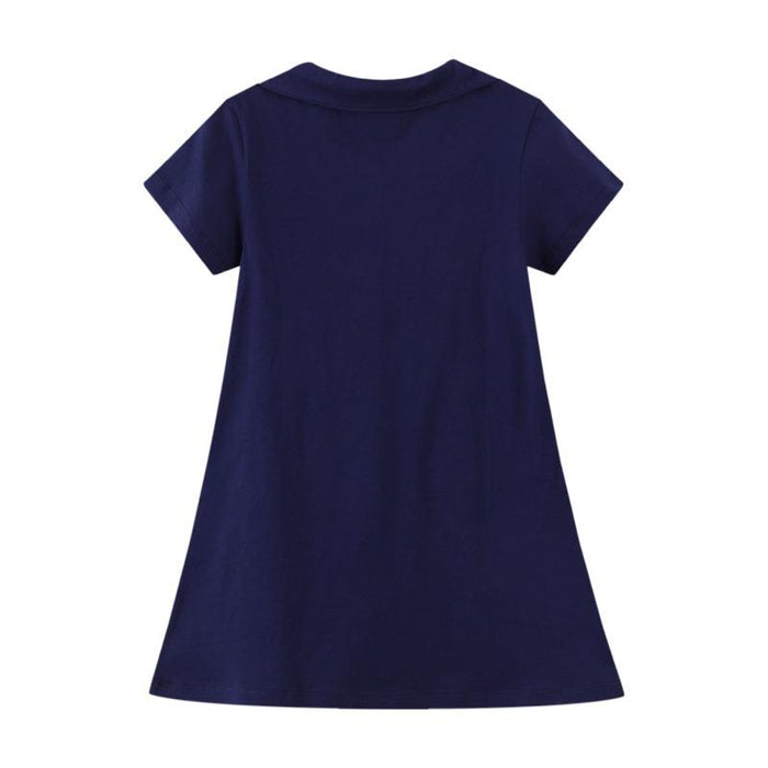 Lapel princess skirt lovely children's skirt