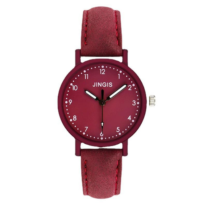Fashion Women Wristwatch Leather Band Quartz Casual Clock LLZ22204