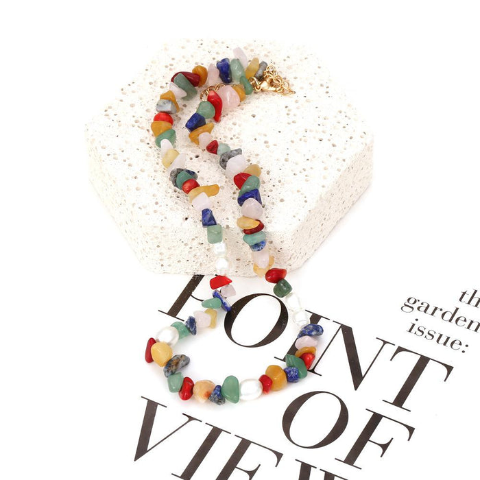 Vintage Temperament Hand Beaded Clavicle Necklace