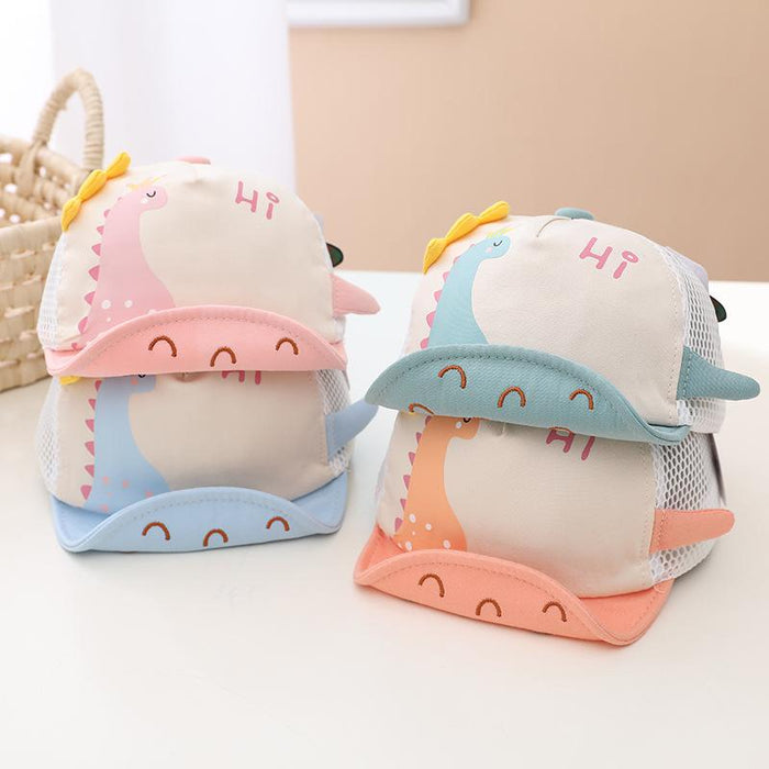 Summer Cartoon Dinosaur Baby's Net Cap