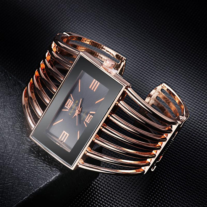 Womens Bangle Bracelet Dress Wristwatch