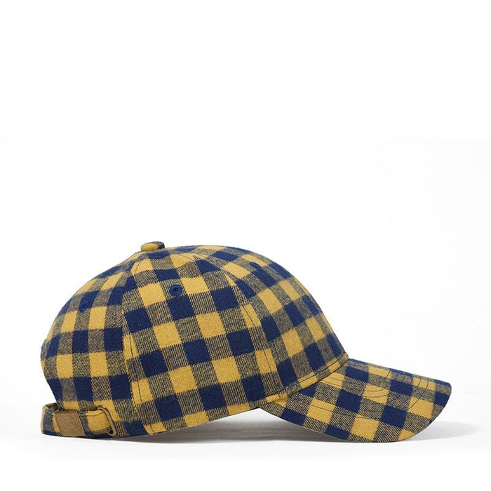 New Plaid Baseball Cap Cotton Sun Hat