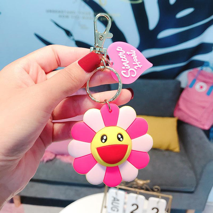 Creative Cute Cartoon Sunflower Keychain