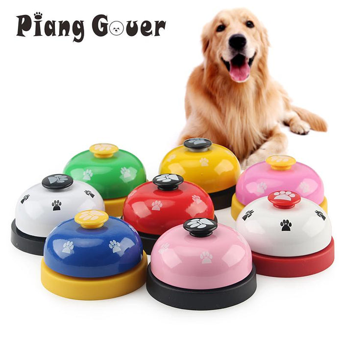 Pet Toy Training Called Dinner Small Bell Footprint Ring