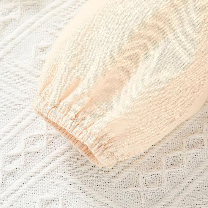 Baby Girls Cute Long Sleeved Jumpsuit Hat Set