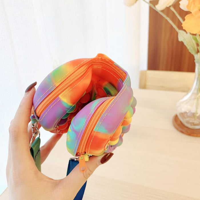 Bow Decompression Color Bag Children's Messenger Bag