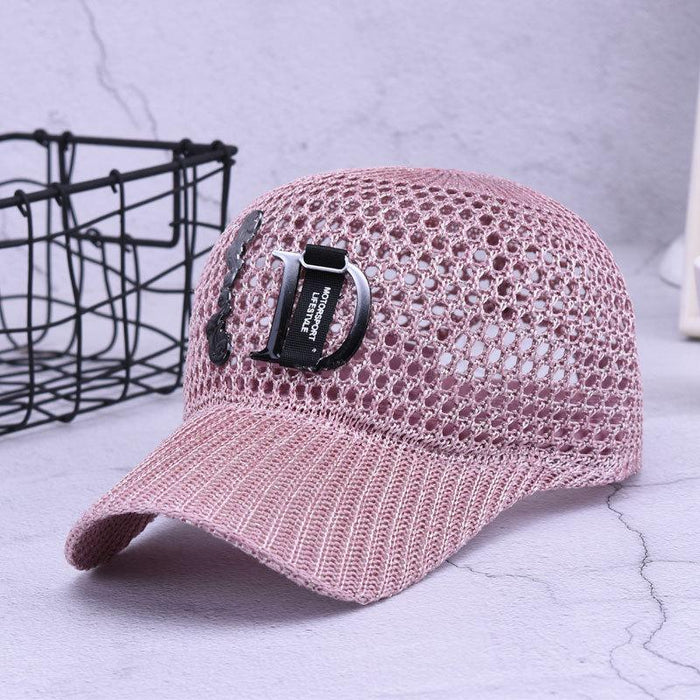 Summer Fashion Hollow Letter D Sun Protection Knight Cap