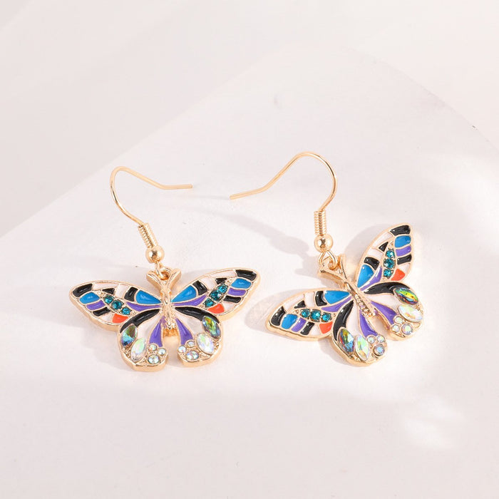 New Colorful Butterfly Women's Earrings