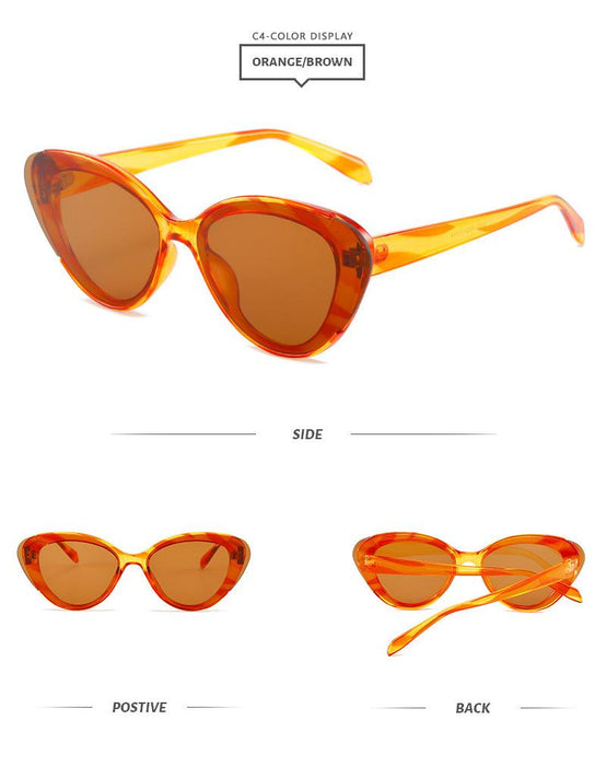 Cat's Eye Sunglasses Half Frame Sunglasses