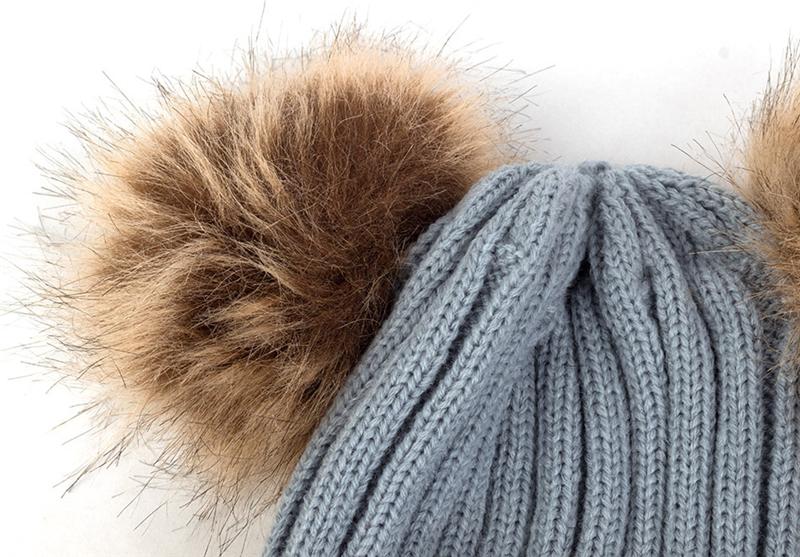 Children Pom Pom Bobble Hat Accessories