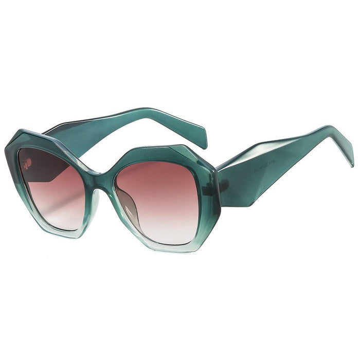 Polygonal light luxury simple contrast Sunglasses