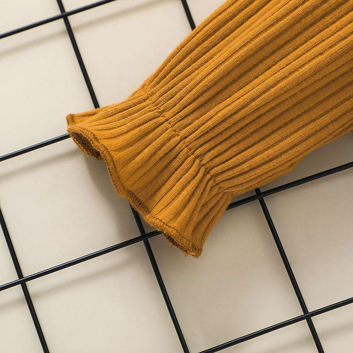 Printed Girls Jumpsuit Skirt Two-piece Set