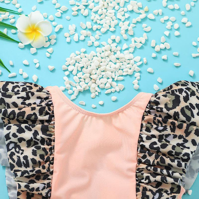 Summer Baby Girl Leopard Print Lovely Swimsuit