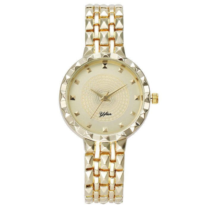 Women Watch Rhinestone Steel Quartz Fashion Wristwatch LLZ13889