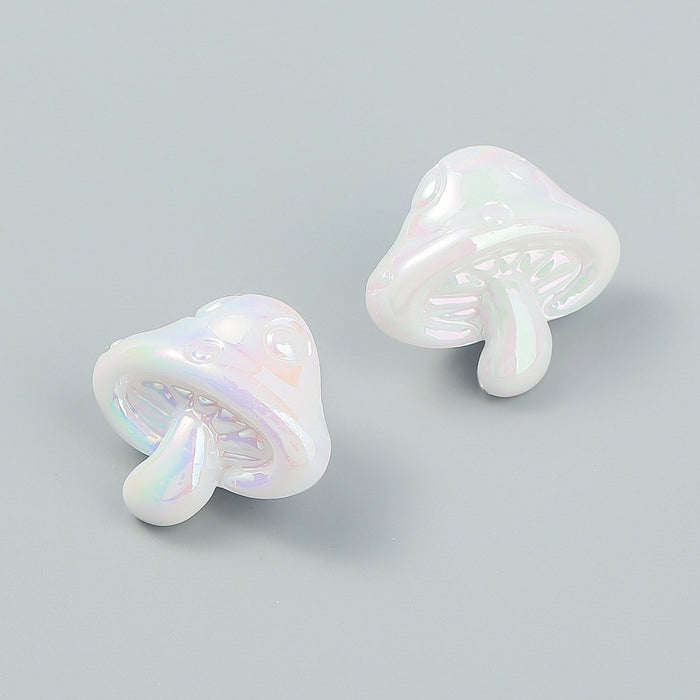 Summer Cartoon Mushroom Glow Design Earrings
