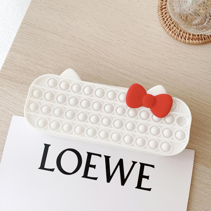 Unzip stationery storage silicone toys