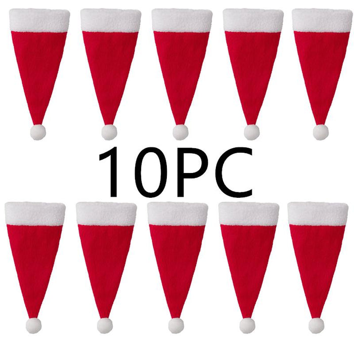 10 PCS Christmas Tableware Holder bags