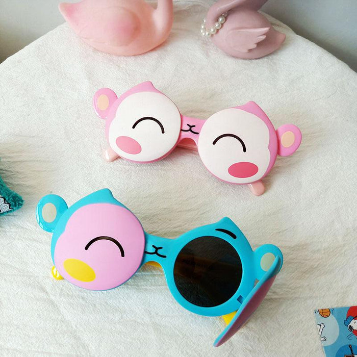 Fashion Little Peach Funny Children's Silicone Sunglasses