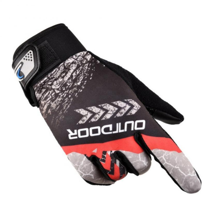 Full Finger Bike Gloves Breathable Anti-shock Non-slip Fishing