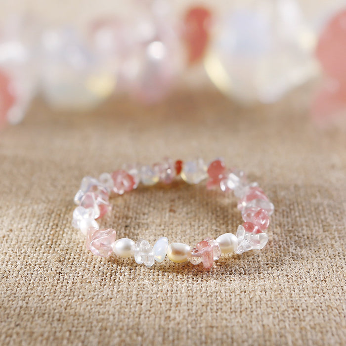 Handmade Agate Crystal Beaded Bracelet