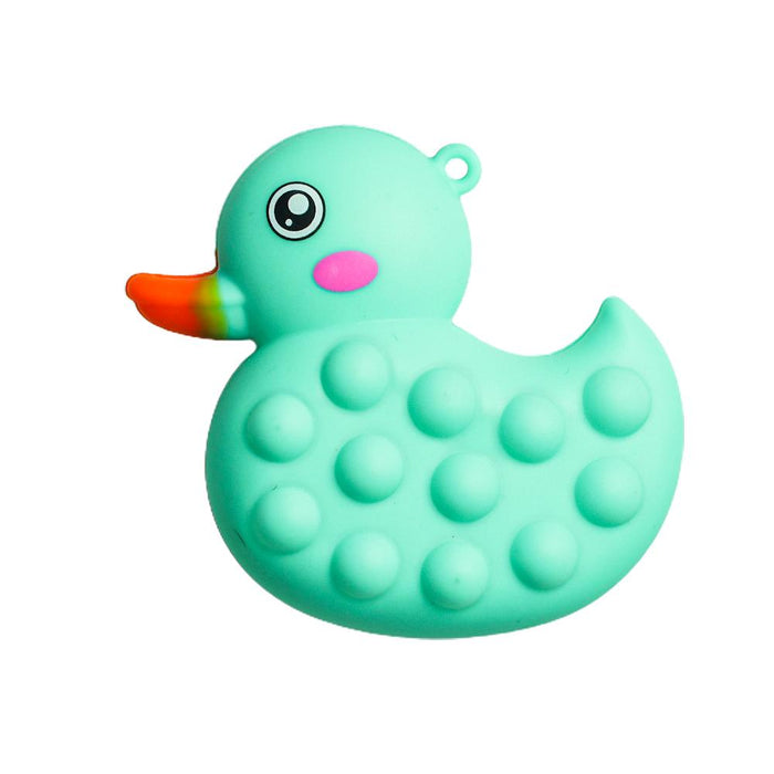 3D anti-stress little yellow duck children's bath toy
