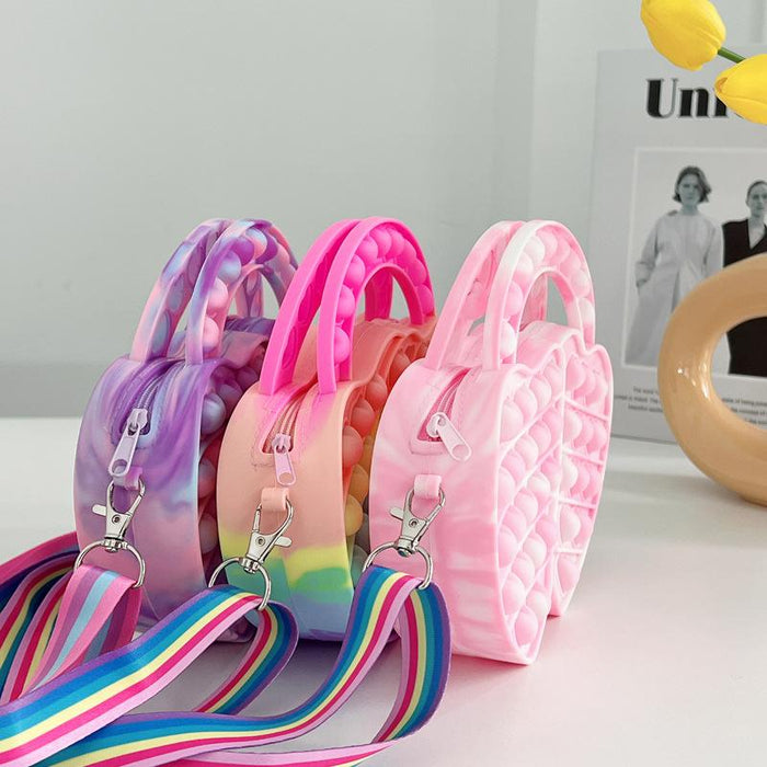 Decompression puzzle bag cartoon children's coin purse toy