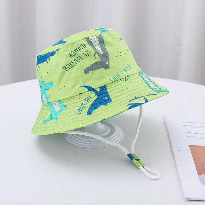 Summer Outdoor Cartoon Print Children's Fisherman Hat