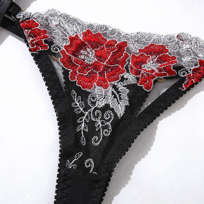 Sexy Lingerie Women's Fashion Embroidered Underwear Set