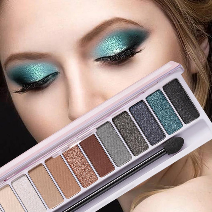 12 colour eye shadow plates do not dye the matte pearlescent.