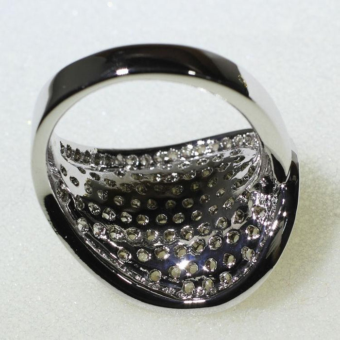 Luxury Women and Men White Zircon Rings