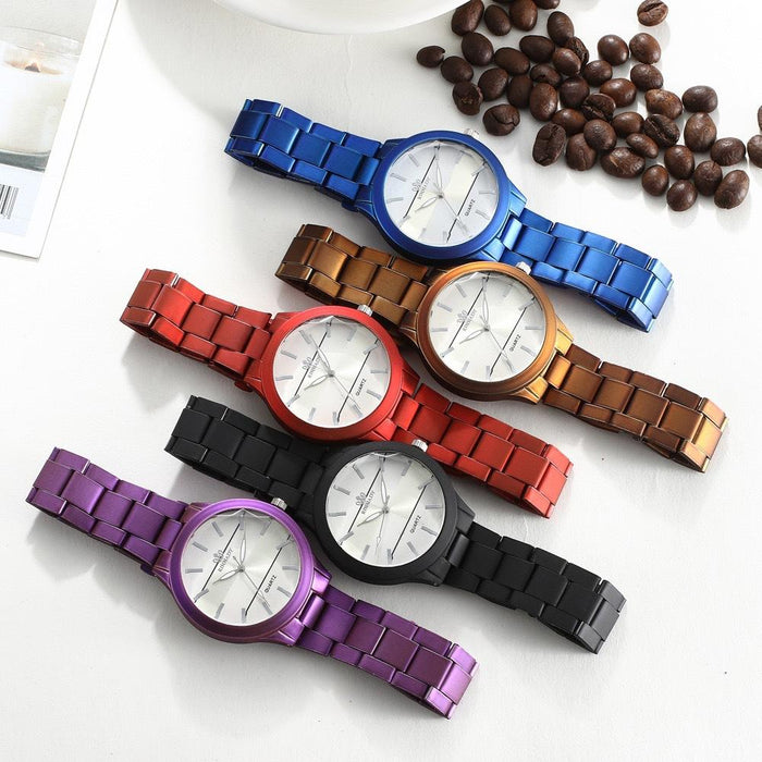 New Stainless Steel Women Wristwatch Quartz Fashion Casual Clock LLZ22221