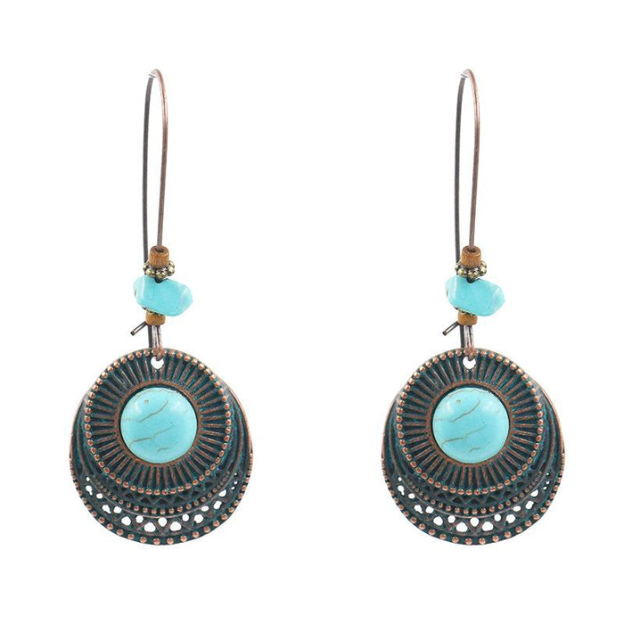 Women's Fashion Creative Round Alloy Earrings