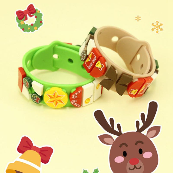 Creative DIY Building Blocks Kids Bracelet Toys For Christmas Gifts