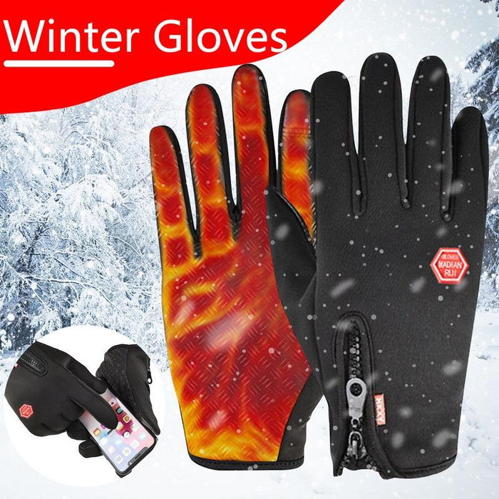 Winter Women Men Touch Cold Waterproof Motorcycle Cycle Gloves