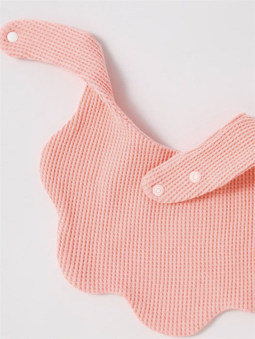 Cotton Waffle Towel Baby Petal Shaped Bib