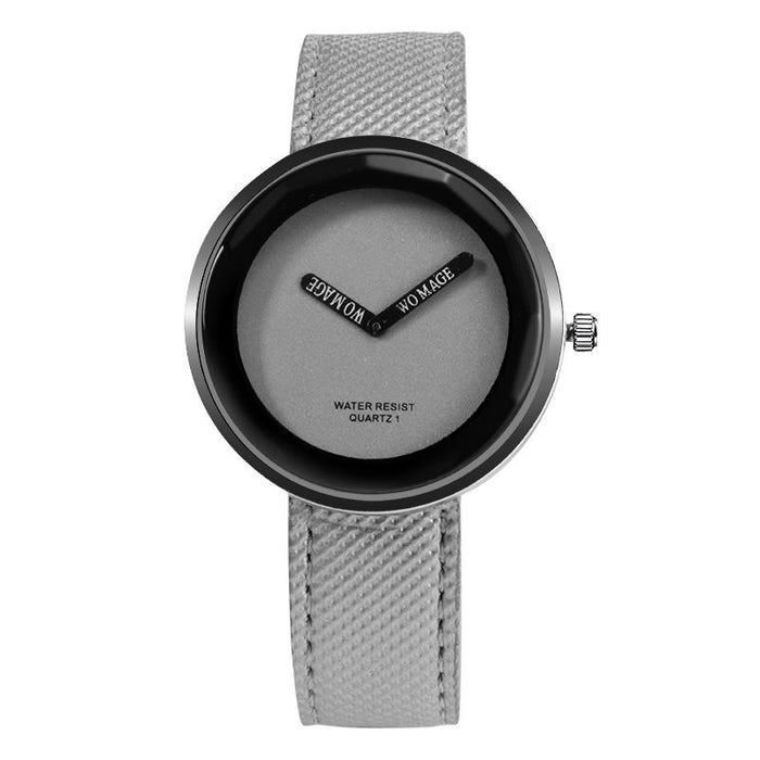 Fashion Women Quartz Leather Strap WristWatch