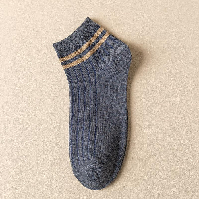 New Striped Boat Socks Sweat-absorbing Breathable Cotton Socks