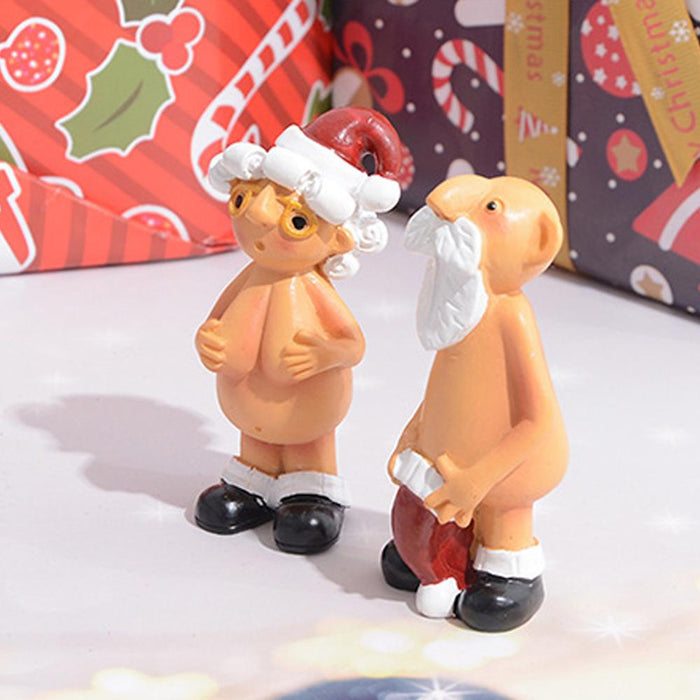 2022 New Resin Funny Naked Santa Claus Pendant