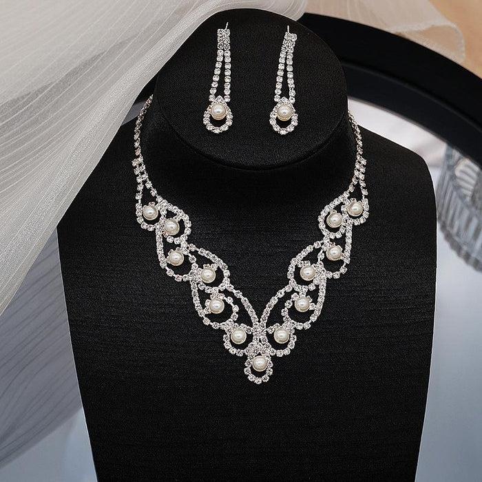 Fashionable and Versatile Women's Necklace Earring Jewelry Set