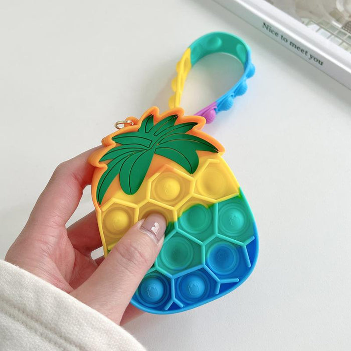 Silicone Waterproof Fruit Decompression Toy Pendant Ornament