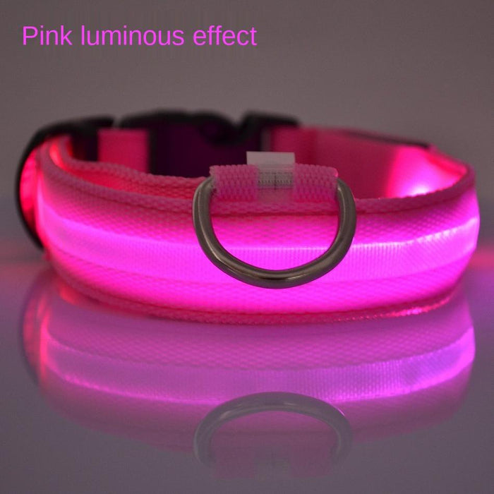 Pet Dog LED USB Rechargeable Collar