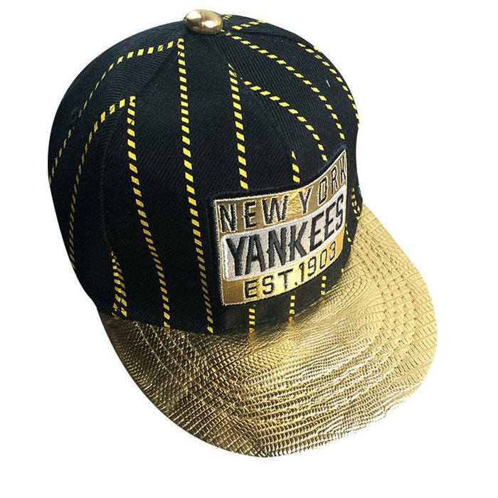 Children's Trendy Striped Embroidered NEW YOR Baseball Cap