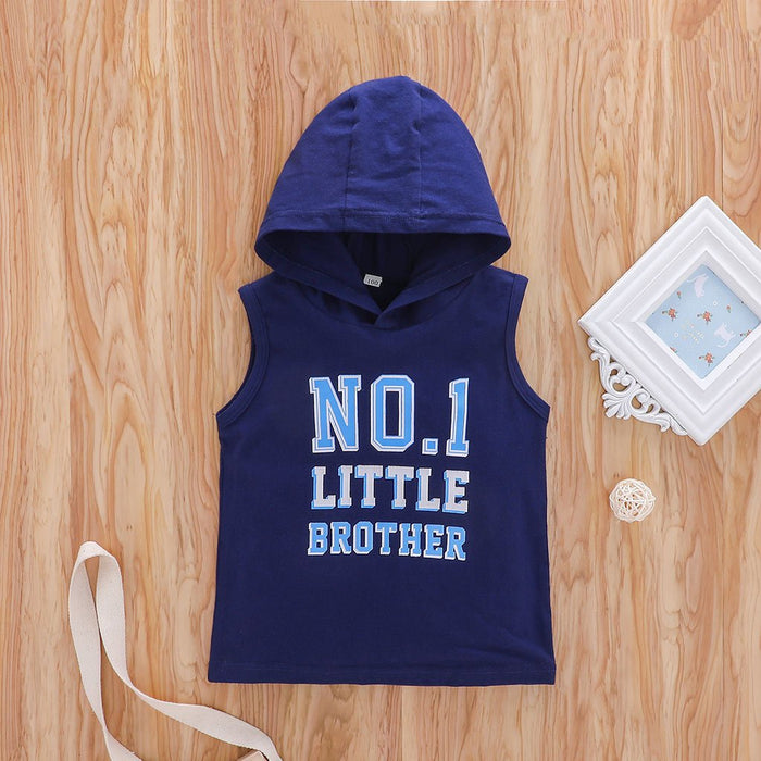 Letter hooded Pullover bodysuit suit