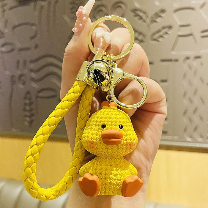 Animal Doll Cute Resin Chubby Pier Pendant Keychain
