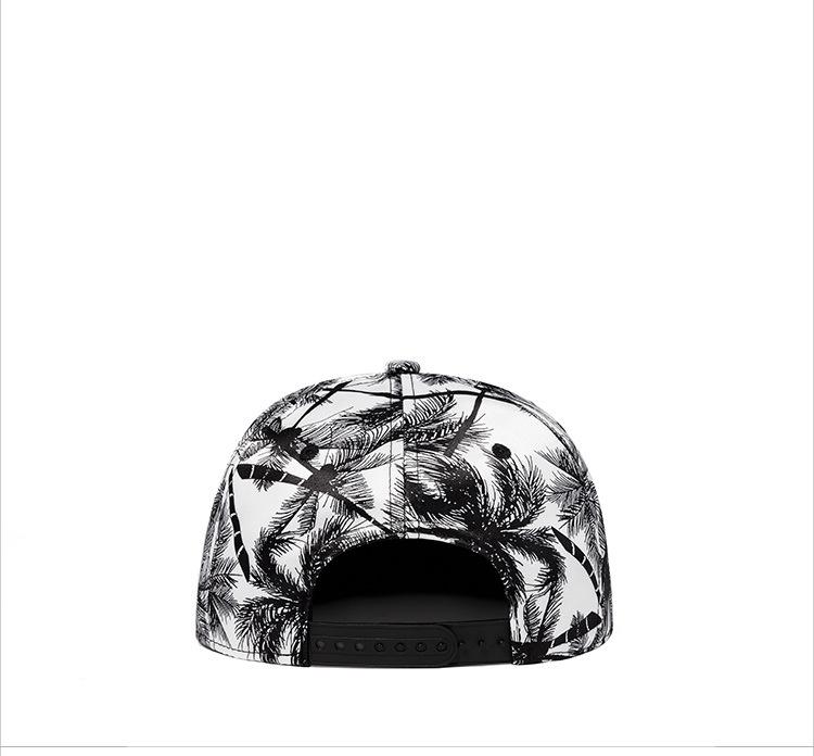 New Hip Hop HD Digital Coconut Pattern Baseball Cap