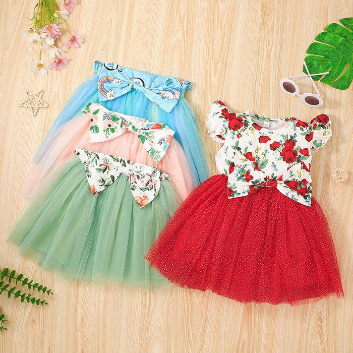 Summer girls' solid color vest skirt casual A-line skirt