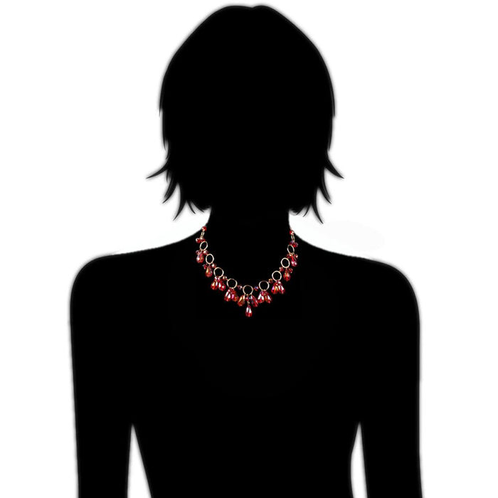 Female Jewelry Exaggerated Crystal Pendant Necklace Accessories