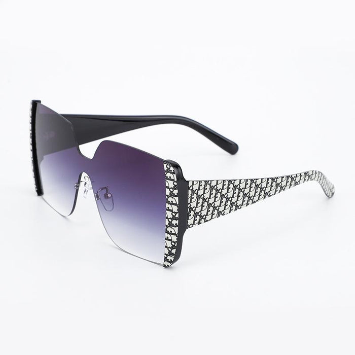 Men's and women's one piece flower wrapped Sunglasses