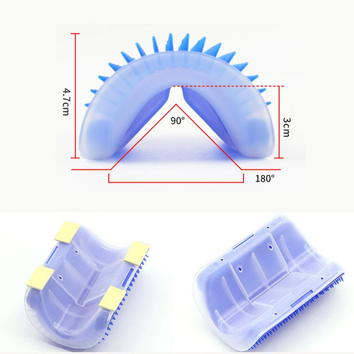 Soft cat corner massage cat brush brush face